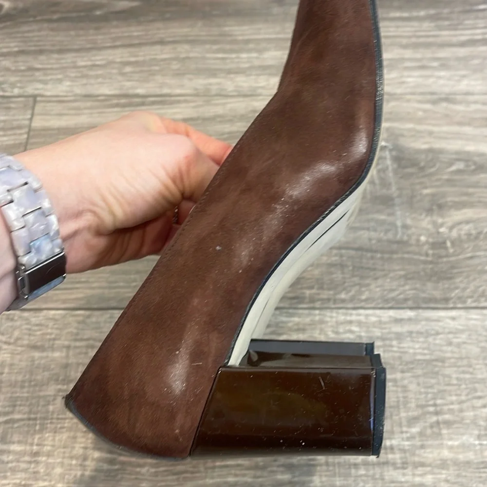 Sacha too Low Profile Heel chocolate brown size 7